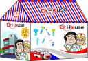 Doctor Fun Tent House with LED Lights,Indoor-Outdoor Set for Kids (95*72*102 cm) (Doctor House Tent)...