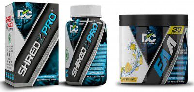 Doctors Choice Shredz Pro Formula with 500mg Acetyl-L-Carnitine & Doctors Choice EAA (Essential Amino Acids) BCAA for Intra-Workout/Post Workout 300grams (Lime- 30 Servings), Powder