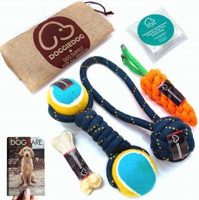 DOGGIE DOG Attractive Cotton Poly Mix Chew Dog Toys Rope