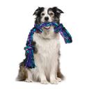 DOGGIE DOG Cotton Polyester Mix Rope Chew Dog Toys for Large and Medium Breeds 3 Knots (Multicolour, 1 Piece) (3KNOTRP34)...