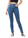 Dolce Crudo Women's Blue Skinny Fit High Rise Cropped Stretchable Denim Jeans...