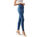 Dolce Crudo Women's Blue Super Skinny Fit High Rise Regular Length Denim Stretchable Jeggings...