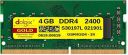 Dolgix Gold 4GB DDR4 RAM | 2400MHz RAM| Laptop/Notebook RAM| CL- 17 |Laptop Memory| SO-DIMM | PC4-19200|1Rx8 Single Ram...