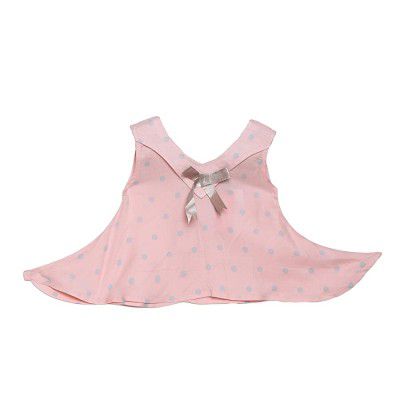 Doll Up Girls Printed Pink Top