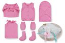 Doll Up Organic Born Baby Pink Gift Combo Set...