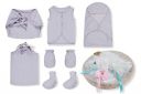 Doll Up Organic Born Baby Purple Grey Gift Combo Set...