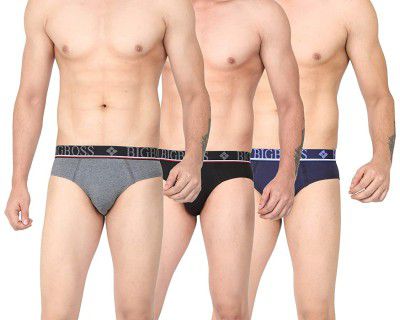 Dollar Bigboss Mens Assorted Pack of 3 J-Class Mobilio Brief