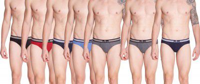 Dollar Bigboss Mens Cotton J-Class Grando Regular Solid Trunks (Pack of 7)