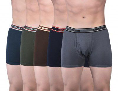 Dollar Bigboss Men's Solid Cotton Trunk (Colour May Vary)