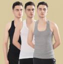 Dollar Bigboss Pack of 3 Derby RN Cotton Men Vest...