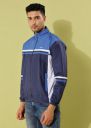 Dollar Men's Polyester Colourblock Windcheater Jacket With Zipper Pockets...