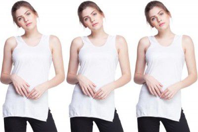 Dollar Missy Women White Camisole (Pack of 3)