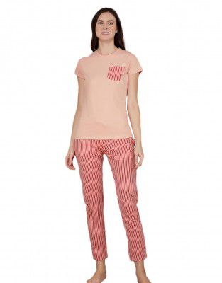 Dollar Missy Women's Combed Cotton T-Shirt Pyjama Night Suit