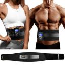 DOMAS Ab Belt Abdominal Muscle Toner- Abs Stimulator with 8 Modes Electronic Abs Stimulating Belt EMS Muscle Toning Belt for Men Women Training Device for Muscles Stomach Workout Massager...