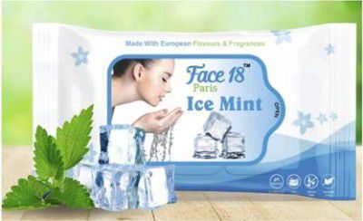 Domina Face 18 Wet Tissue Ice Mint (25 Tissues)  