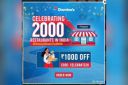 Dominos : Get ₹1000 Off On Min. ₹2000 Order....