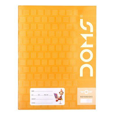 DOMS Double Line A5 Size Brown Cover Note Book 172 Pages (Pack of 6)