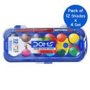 DOMS Non-Toxic 23mm Water Colour Cake Set with Paint Brush ...