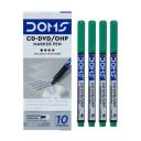 Doms Non-Toxic CD-DVD/OHP Pens (Green x 20 Set)...
