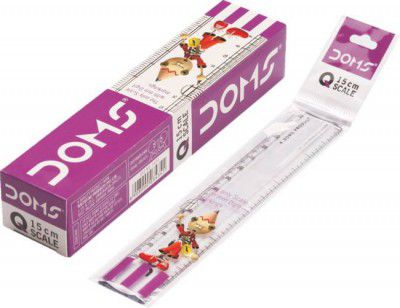 DOMS Q 15cm Ruler  (Set of 10, White)