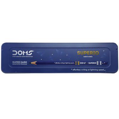 Doms Superio Super Dark Graphite Pencils Pack of 20 Pencils