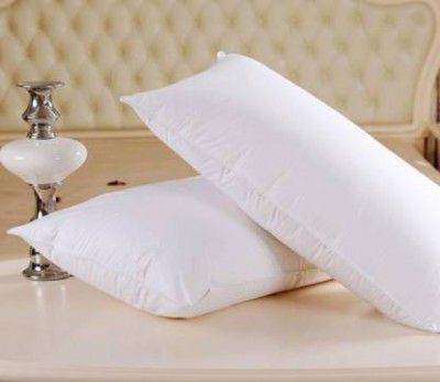 DONDA Microfibre Solid Sleeping Pillow Pack of 2  (White)