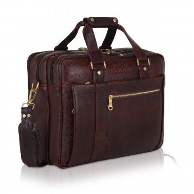DORPER MONEYHILL Genuine Leather Office Bag Durable Professional Briefcase Best Laptop Messenger Bag for Men 