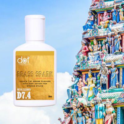 DOT Brass Spark 50ml, Tarnish Remover, Instant Stain Remover, Lasting Shine, No Black Marks. Removes heavily tarnished stains instantly - LIMITED EDITION
