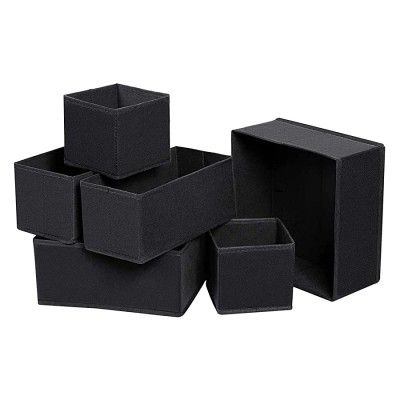 DOUBLE R BAGS Foldable Storage Box Drawer 