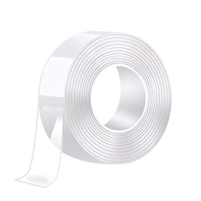 Double Sided for Wall Waterproof Grip Tape 3 Metre Length Secure Anything, Reusable Adhesive Anti-Slip Strong Traceless Multi-Functional Sticky Strips Tape (Grip tap)