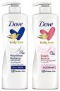 Dove Body Love Nourished Radiance Body Lotion 400ml & Dove Body Love Supple Bounce Body Lotion 400ml...