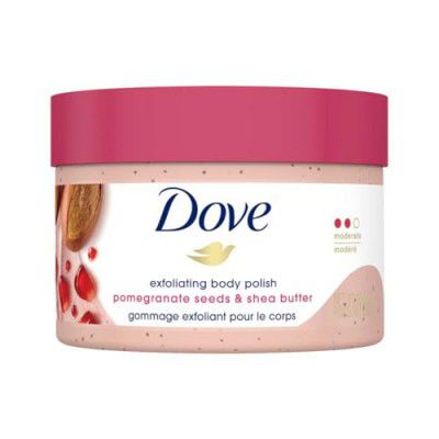 Dove Body Polish Exfoliating Scrub, Moisturizing Shea Butter and Pomegranate Seeds | 298gm