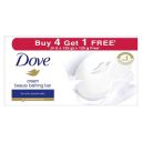 Dove Cream Beauty Bathing Bar 125 g (4+1 Free Combo) With Moisturising Cream for Softer...
