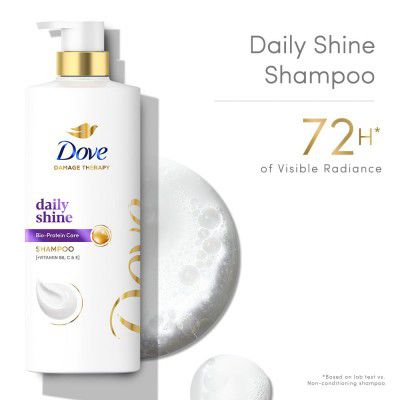 Dove Daily Shine Shampoo 650 ml|| For Damaged or Frizzy Hair