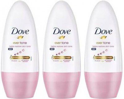 DOVE Even Tone 48H Odour Protection Deodorant Roll-on - For Women  (150 ml, Pack of 3)