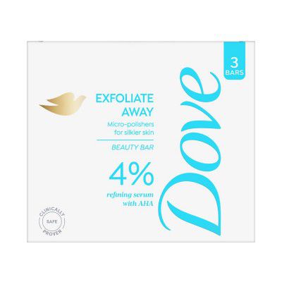 Dove Exfoliate Away Serum Beauty Bar | 375g (125g x 3)