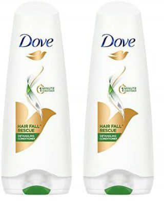 Dove Hair Fall Rescue Hair Conditioner with Sunflower Oil and Moisture Lock Technology, 175 ml (Pack of 2)
