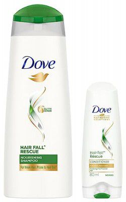 Dove Hair fall Rescue Shampoo - 180 ml & Dove Hair fall Rescue Conditioner - 80 ml