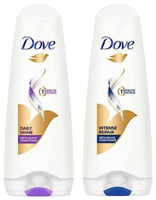 Dove Hair Therapy Intense Repair Conditioner - 175ml & Dove Daily Shine Conditioner -180ml