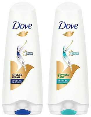 Dove Hair Therapy Intense Repair Conditioner - 175ml & Dove Dryness Care Conditioner - 180ml