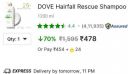 DOVE Hairfall Rescue Shampoo (1200 ml)...