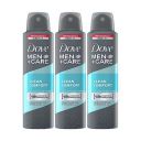 Dove Men+Care Clean Comfort Dry Spray Antiperspirant Deodorant, 150 Ml (Pack Of 3)...