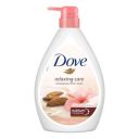 Dove Relaxing Almond Cream Body Wash with Hibiscus Pump Bottle, 1L...