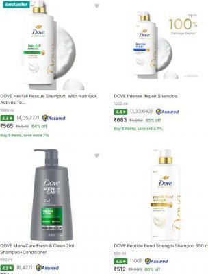 UP TO 65% OFF | Dove Shampoo