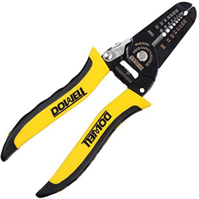 DOWELL 7" Wire Stripper, Crimper and Pliers Multi-Function Hand Tool
