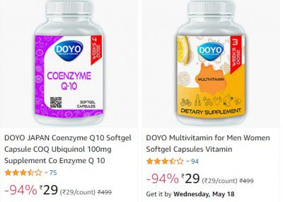DOYO Vitamin Tablets Flat 94% Off