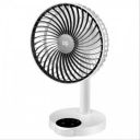 DP 7626 (Rechargeable Table Fan) 4000Mah, With Led Night Light Usb Fan, 400 mm, 4 stars, White...