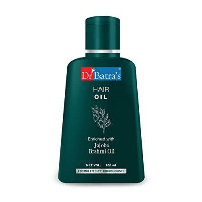 Dr Batra's Hair Oil, Natural Product, Enriched with Thulsi, Prevention from hair damage, Sulphate free, Healthier hair, Lightweight & Gentle (100ml)