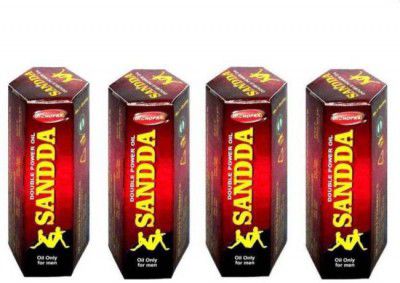 Dr Chopra Sandda Double Power Massage Oil For Men 15*4=60 ML (Pack Of 4)  (Pack of 4)
