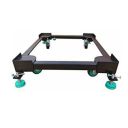 Dr. Equipment Heavy Duty Fridge Stand Adjustable Front & Top Load Washing Machine Trolley with Wheels (Black)...